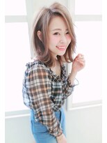 ウノプリール 京橋店(uno pulir) 【unopulir小林】外はねセミディ×グレージュアッシュ