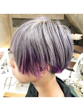 デイズ(days) パープルインナーカラー☆ホワイトアッシュカラー