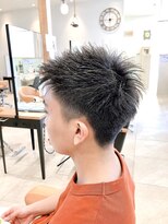 ルクール 東三条店(Le Coeur) ツーブロ王道スタイル/アッシュブラック/10代/20代/30代