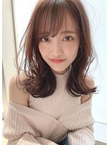 大人っぽ可愛いヘア（前髪大人かわいいココアブラウン）