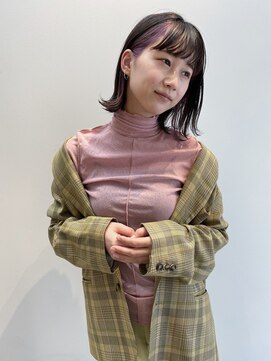 ハルフウェイ(haLfway) インナーカラーボブ