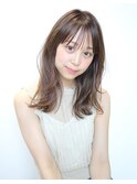 シースルーバング×外ハネのこなれセミディ【アフロート京佳】