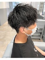 ノイセル 西本町(Noisyle)&nbsp;ソフトツイストパーマツーブロックショートニュアンスマッシュ