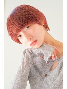 ガリカ 横浜(Gallica) 大人かわいいショートボブ/チェリーブラウン/イメチェン