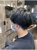アップバングマッシュスタイル
