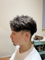 ニコ ヘアリラクゼーション(Nico hair relaxation) ツーブロックセンター分けニュアンスパーマ