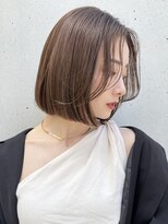 トルネード(TORNADO) 韓国風切りっぱなしボブ 艶髪 チョコレート 小顔カットM0504