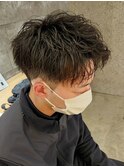 メンズマッシュパーマツイストスパイラルパーマ