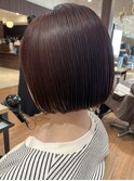 人気のミニボブ×チョコレートブラウンカラー★中村大輔