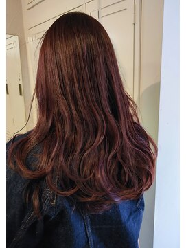 エスク オブ ヘアー(SQ of hair) Strawberrycolor×ロングヘア