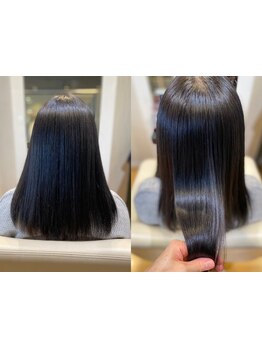 【髪質改善】酸熱トリートメントでくせ毛・うねりを整え、補修ケア◎まとまりのある扱いやすい美髪へ♪