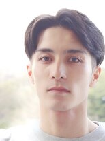 ハレ ヘアサロン(Hale hair salon)&nbsp;Haleビジネス刈り上げショートセンターパートニュアンスパーマ