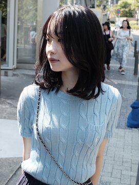 ドゥーア 代官山(Door) #レイヤーカット#レイヤーボブ#ラベンダーカラー