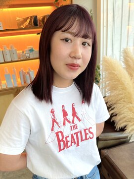 ユラギフロムユイマァル 水島店(YURAGI from YUIMARL) ブリーチありワインレッド