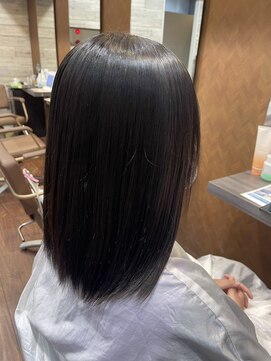 ヘアーショップ エヌアンドエー 幸手店(hairshop N&A) つや髪綺麗なサラ艶ストレート×髪質改善Tr 秋色カラー 黒髪