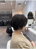 ◇大人可愛い20代30代40代50代前下がりショートボブ丸みショート