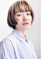 ベチカ(vetica) イエローアンブレラカラー×ニュアンスショートボブ