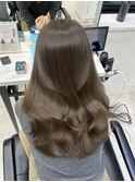 オリーブベージュ  アッシュベージュ  透明感カラー