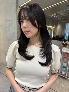 アンフィニー 仙台(ANFINI) 仙台髪質改善縮毛矯正韓国レイヤー外ハネボブイメチェン美髪前髪