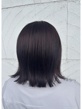 ソレイユ(Soleil) 切りっぱなしボブ×ダークラベンダー