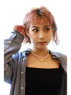 アミックス リツリン コウエン AMIX RITSURIN PARK ラフパーマとピンクカラー