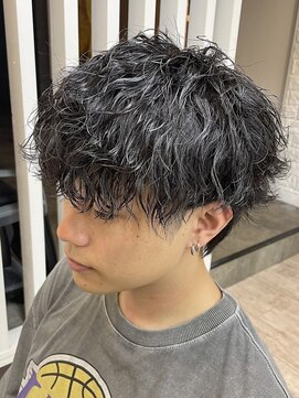 カイノ メンズサロン 金剛店(KAINO) 波パーマ　マッシュ　刈り上げ　ツーブロック