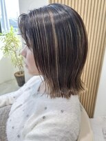 コンティロミー(CONTI ROMMY.) くびれボブ細めハイライト白髪ぼかし◎ブリーチ☆20代~50代