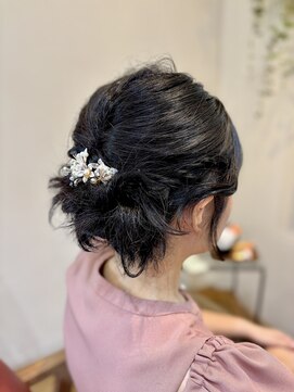 ラビアンフルール(La vie en Fleurs) ボブのアップスタイル