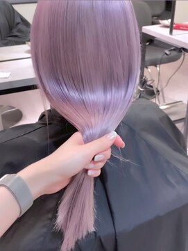 ベレーザ 渋谷神南(Beleza) 16239ブリーチ&ダブルカラーラベンダーパープルローズブラウン