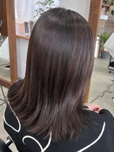 ルオン(Luon.) アッシュブラウン×外ハネミディ【Luon./ルオン/東松山】