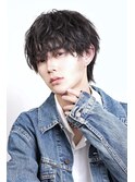 緩めソフトツイストラウンドマッシュウルフ