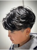 立体感が出るフェザーパーマ