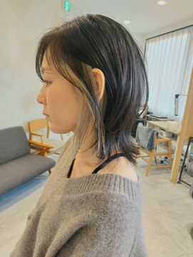 カムバイネオリーブ 溝の口店(Cam by neolive) ☆くびれボブ・インナーカラー・ミルクティベージュ☆