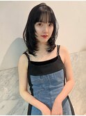 イメチェン/ピンクベージュ/アンブレラカラー/前髪/栄矢場町