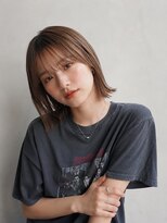 リア トーキョー(Lia TOKYO)&nbsp;【工藤武士】外はね切りっぱなしベージュボブ【門前仲町・ボブ】