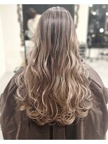 リライズ 加古川店(Re.Rize)&nbsp;#窪田 大人バレイヤージュ×ミルクティーグレージュ