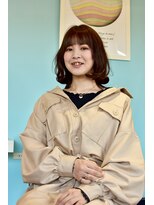 ユーヘン(uhem)&nbsp;ミディアムボブ前髪可愛い