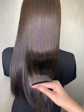 アンダーバーホワイトモデ 河内長野(_WHITE mode) ブリーチなしの透明感ブラウン　千代田×河内長野