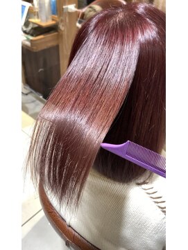 ヘアリゾートエーアイ 新宿西口店(hair resort Ai) 艶感たっぷりチェリーレッド