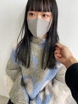 キャンバス(canvas)&nbsp;黒髪切りっぱなしロング