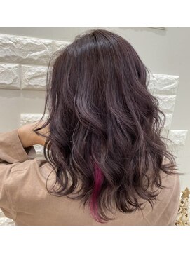 アンベリール(ambellir) インナーカラー×ショッキングピンク