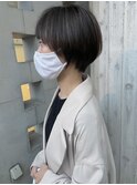 大人ハイライト丸みショートボブ　担当　濱口