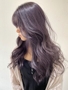 フォーク FOLK 【FOLK】ブリーチ リバース巻き ラベンダーアッシュ パープル♪