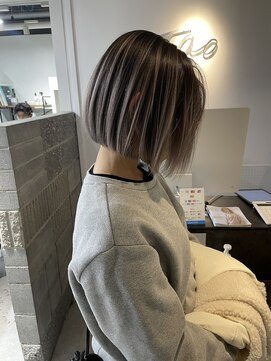タオ 河原町(Tao) ボブとバレイヤージュ