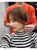 おくれ毛、前髪カット、小顔カット、サイドバング