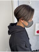 毛流れショート×センターパート◎