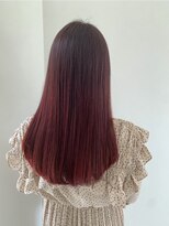 ヘアー ミッション 心斎橋店(hair Mission)&nbsp;レッドグラデーション