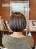 【20代30代大人可愛い小顔ボブ】×【ミントベージュ】