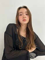 ヌークバイラヴェスト 四日市(neuk by lovest)&nbsp;アッシュカラー人気◯顔周りだけレイヤーロング