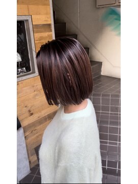 ゼロヨンハチ(048) 切りっぱなし×ルーツカラー×ラベンダー